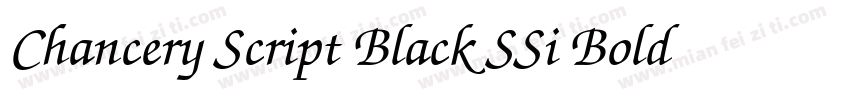 Chancery Script Black SSi Bold字体转换